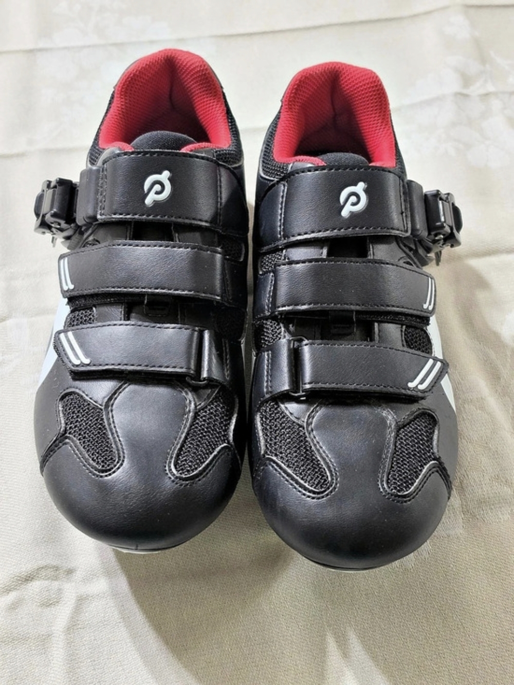Peloton Original Cycling Shoes Black & Red EU 39
